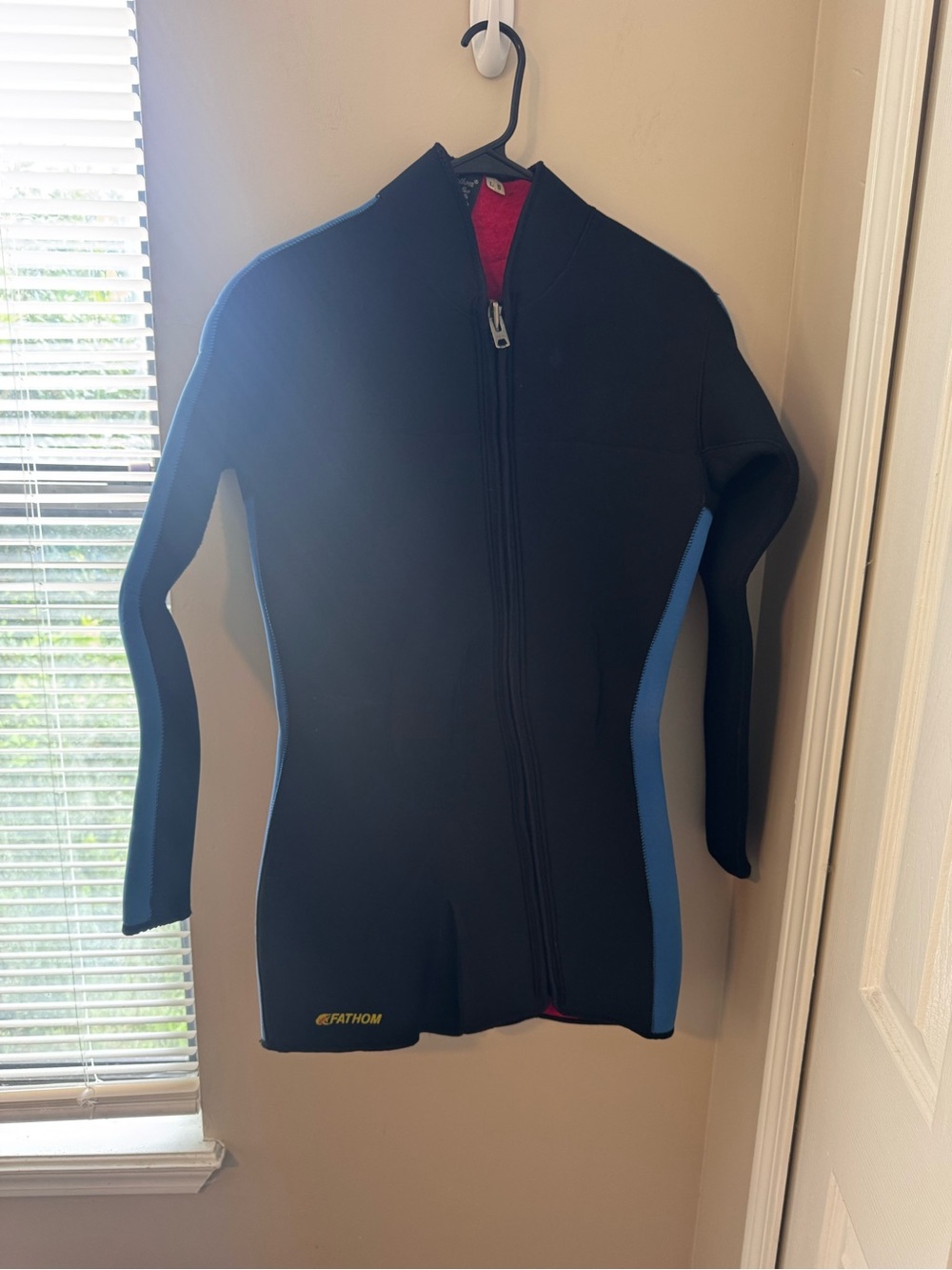 Fathom Seaflex Black Neoprene Wetsuit Full Zip Size L 5 Vintage